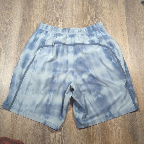 Lululemon Men's Pace Breaker Shorts 9" Blue Size Medium Athletic Gym Linerless - Picture 10 of 15